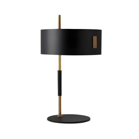 Minimalist Table Lamp with Black Shade Metal Base | Lioris