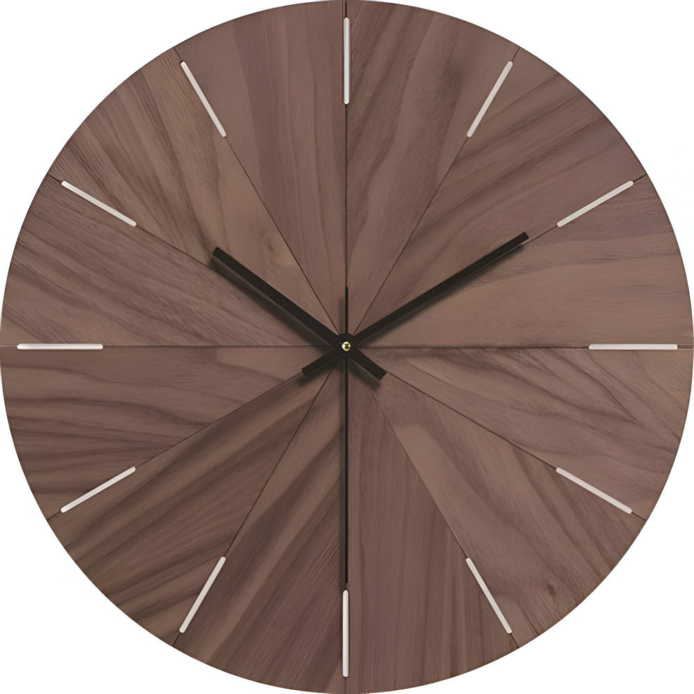 Minimalist Wooden Wall Clock Silent Quartz Living Room | Davorin