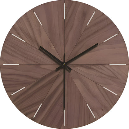 Minimalist Wooden Wall Clock Silent Quartz Living Room | Davorin