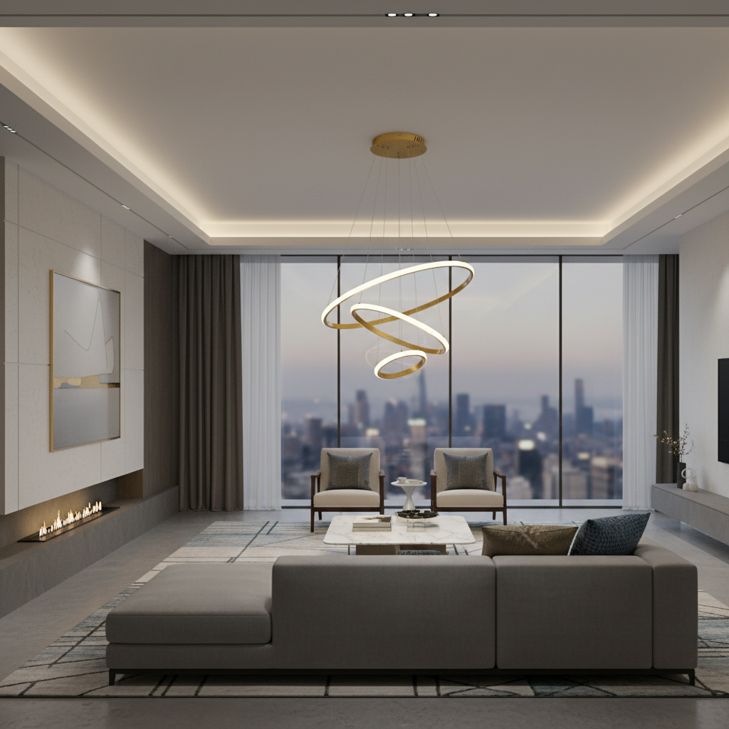Modern 3-Tier Chandelier | Contemporary Dining Room Light