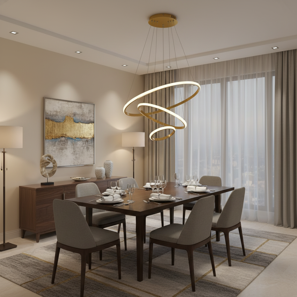 Modern 3-Tier Chandelier | Contemporary Dining Room Light