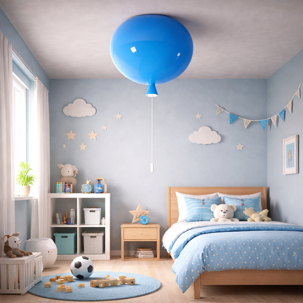 Modern Acrylic Balloon Ceiling Light for Kids Rooms | Glowbal