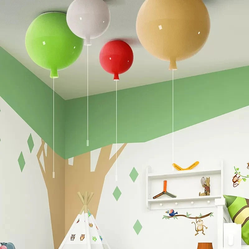 Modern Acrylic Balloon Ceiling Light for Kids Rooms | Glowbal
