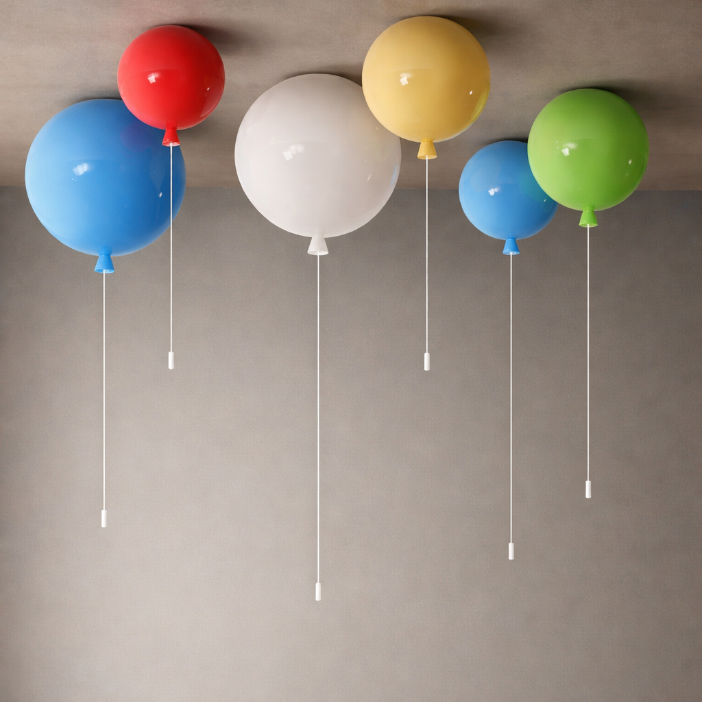 Modern Acrylic Balloon Ceiling Light for Kids Rooms | Glowbal