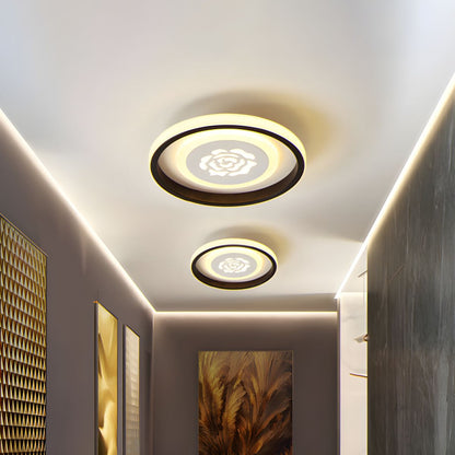 Modern Acrylic Flower Flush Ceiling Light | Zerelle