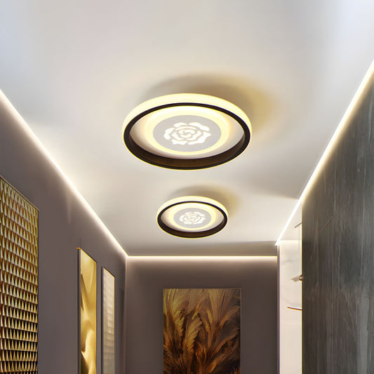 Modern Acrylic Flower Flush Ceiling Light | Zerelle
