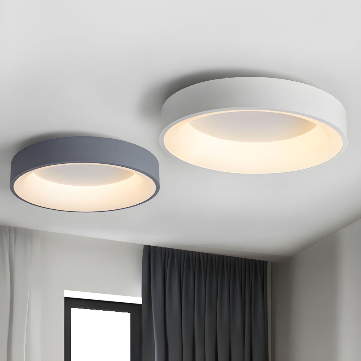 Modern Acrylic LED Flush Ceiling Light Fixture | Lumetis