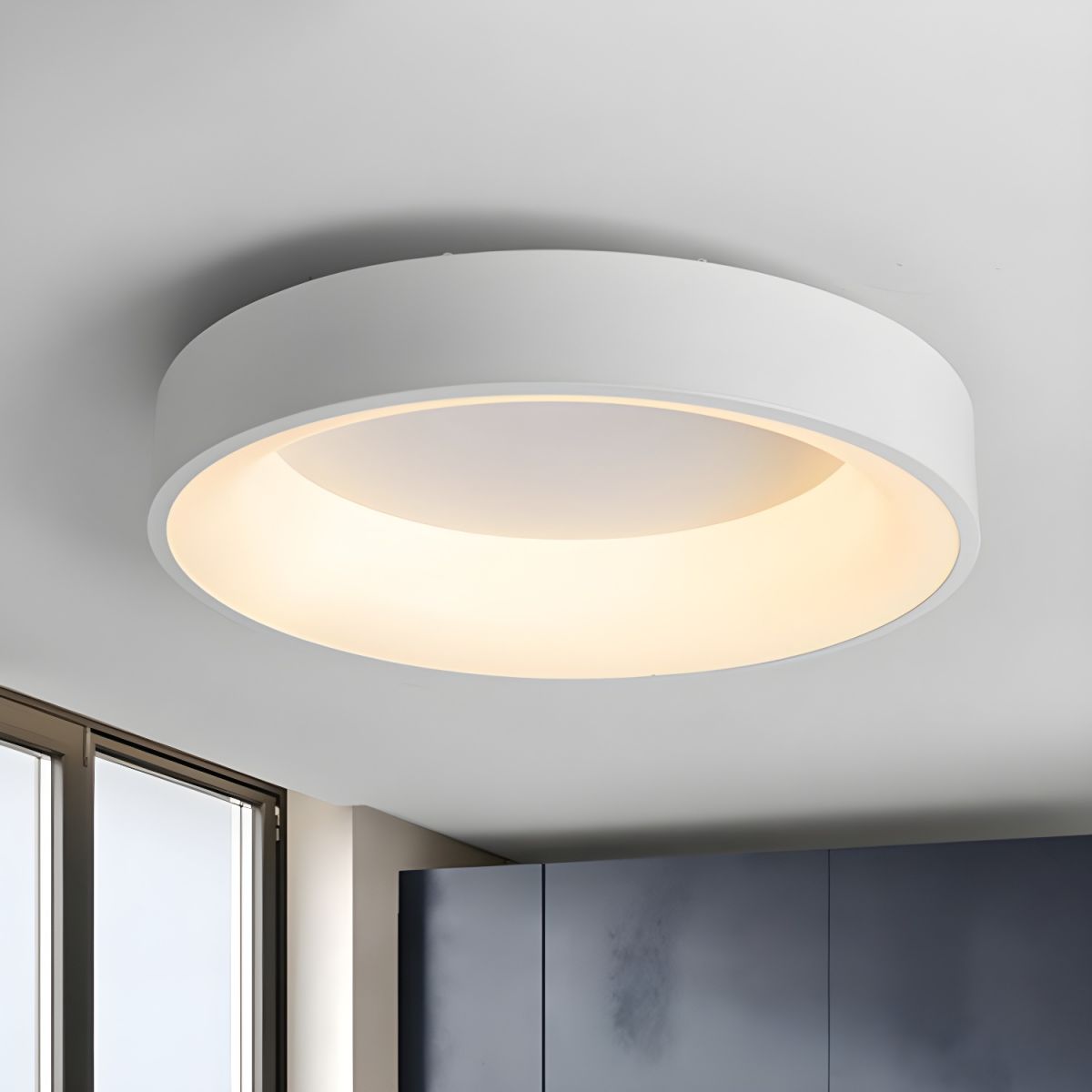 Modern Acrylic LED Flush Ceiling Light Fixture | Lumetis