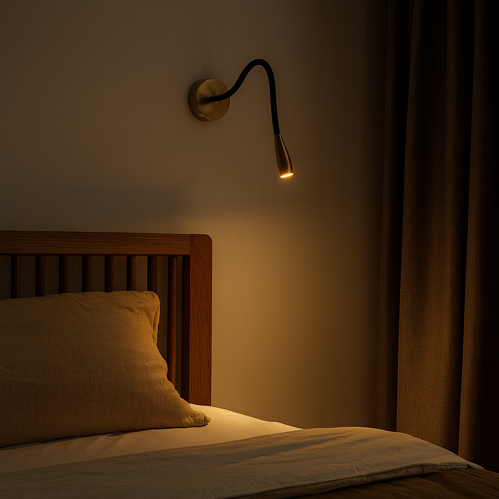 Modern Adjustable Copper Wall Light for Focus | Cobrela