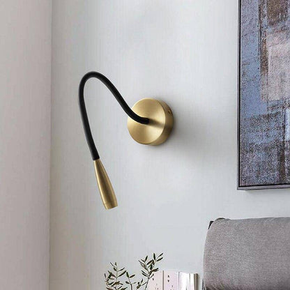 Modern Adjustable Copper Wall Light for Focus | Cobrela