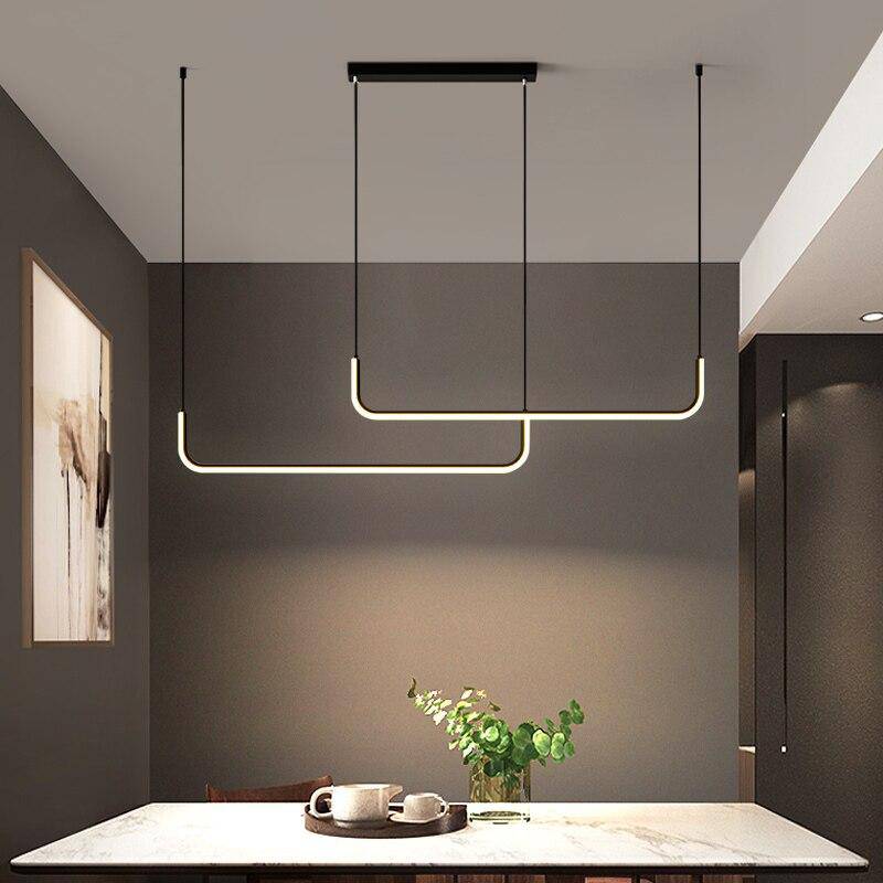 Modern Aluminum LED Pendant Light Minimalist Design | Lurena