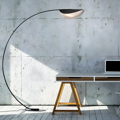 Modern Arched Metal Floor Lamp Minimalist Style | Elvino