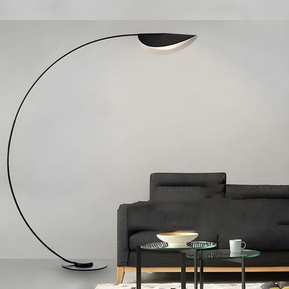 Modern Arched Metal Floor Lamp Minimalist Style | Elvino