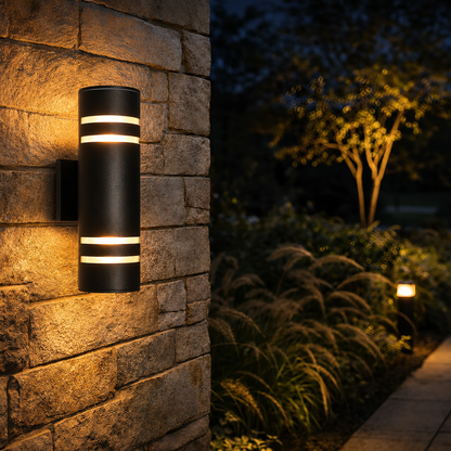 Modern Armed Outdoor Wall Sconce Exterior Light | Virelo