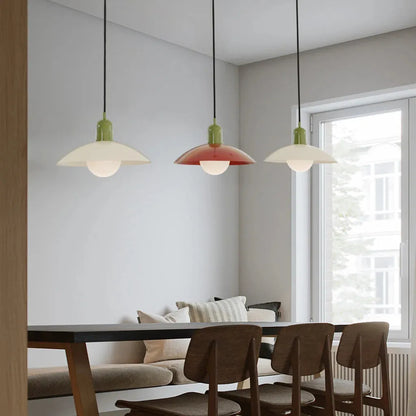 Modern Bauhaus Glass Dome Pendant Light | Bravix