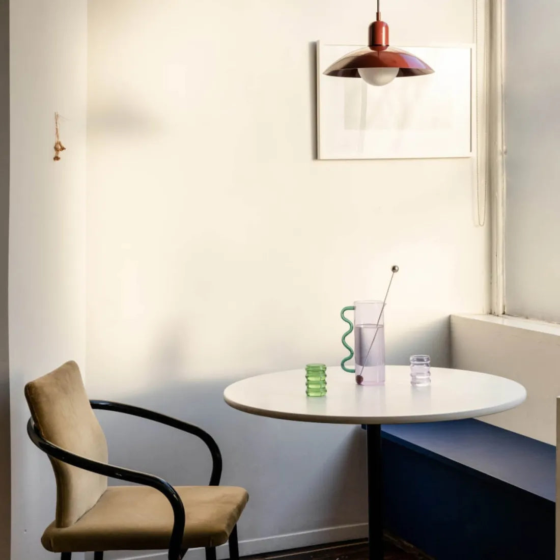 Modern Bauhaus Glass Dome Pendant Light | Bravix