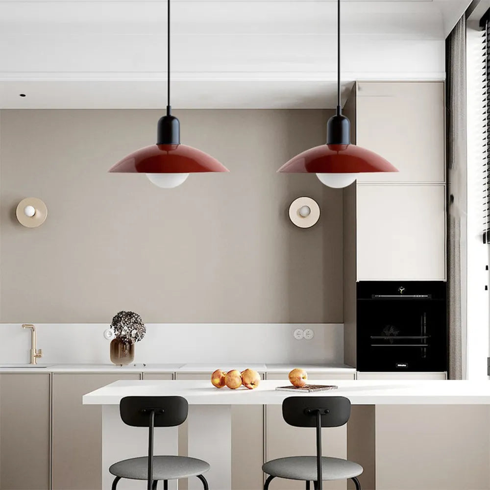 Modern Bauhaus Glass Dome Pendant Light | Bravix