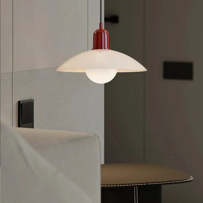 Modern Bauhaus Glass Dome Pendant Light | Bravix
