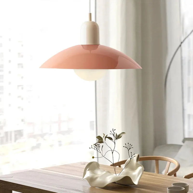 Modern Bauhaus Glass Dome Pendant Light | Bravix
