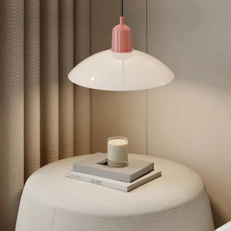 Modern Bauhaus Glass Dome Pendant Light | Bravix