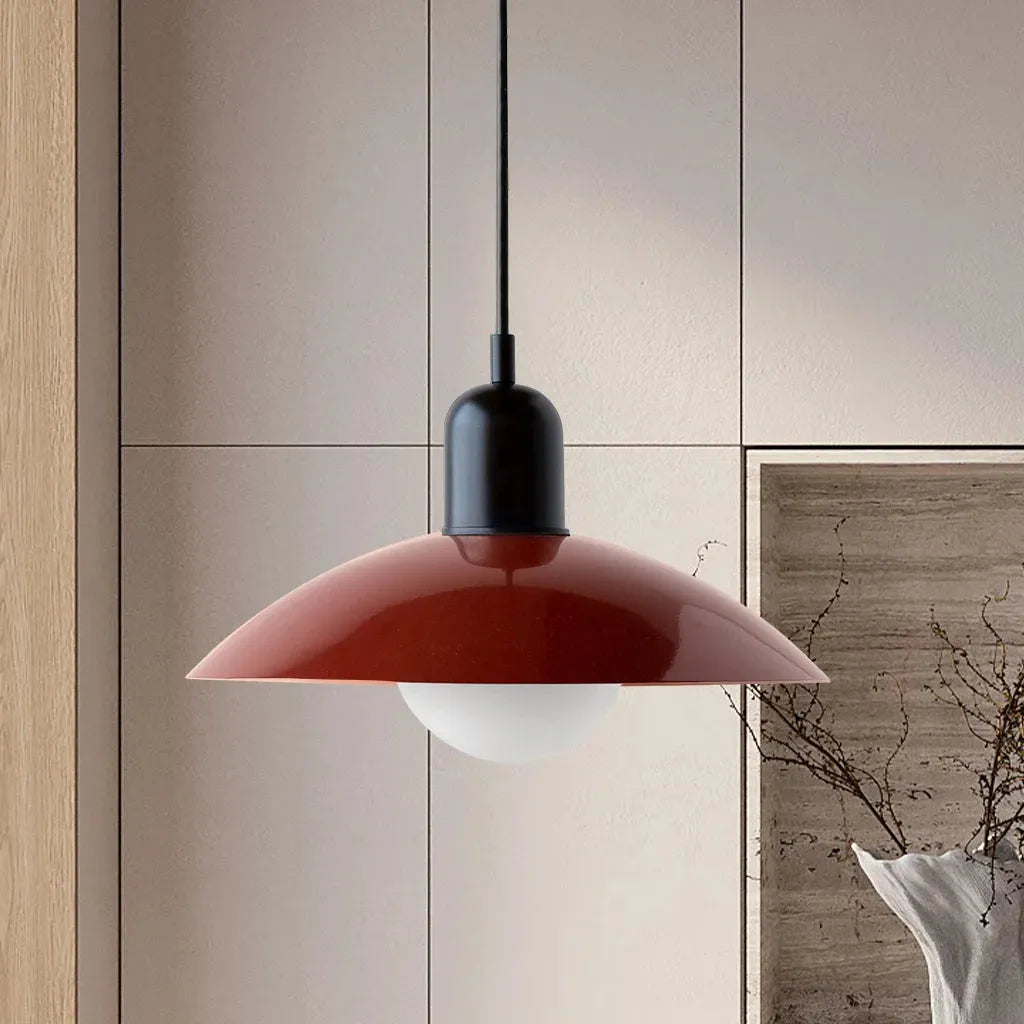 Modern Bauhaus Glass Dome Pendant Light | Bravix