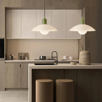 Modern Bauhaus Glass Dome Pendant Light | Bravix