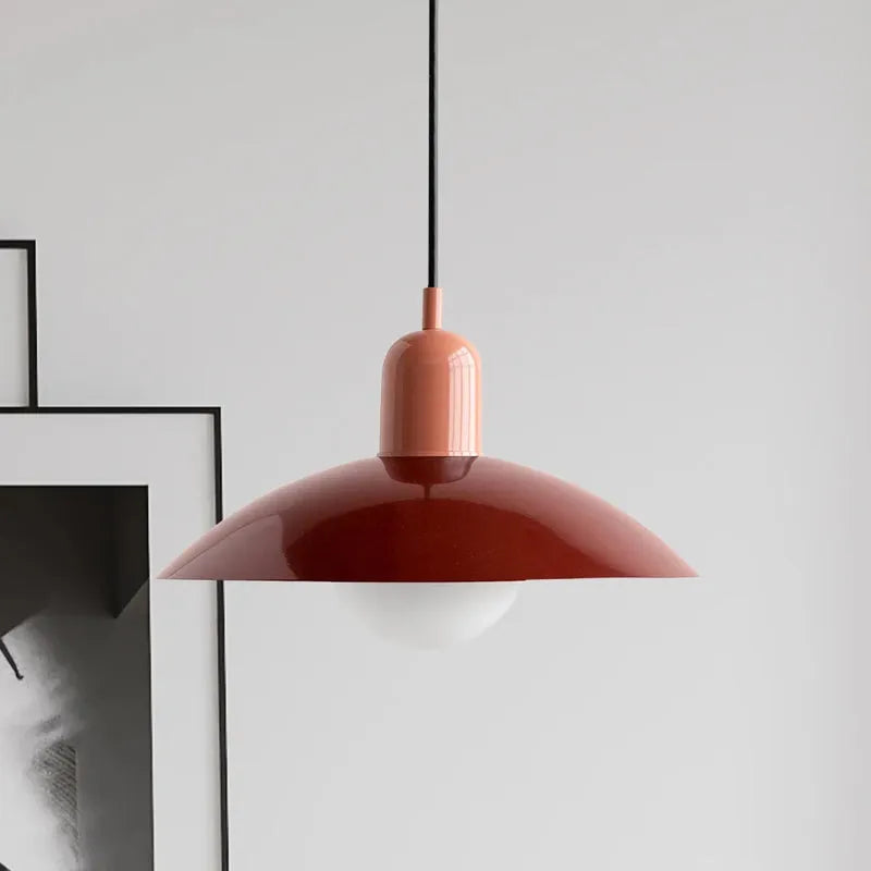 Modern Bauhaus Glass Dome Pendant Light | Bravix