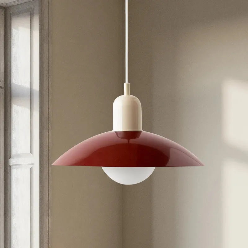 Modern Bauhaus Glass Dome Pendant Light | Bravix