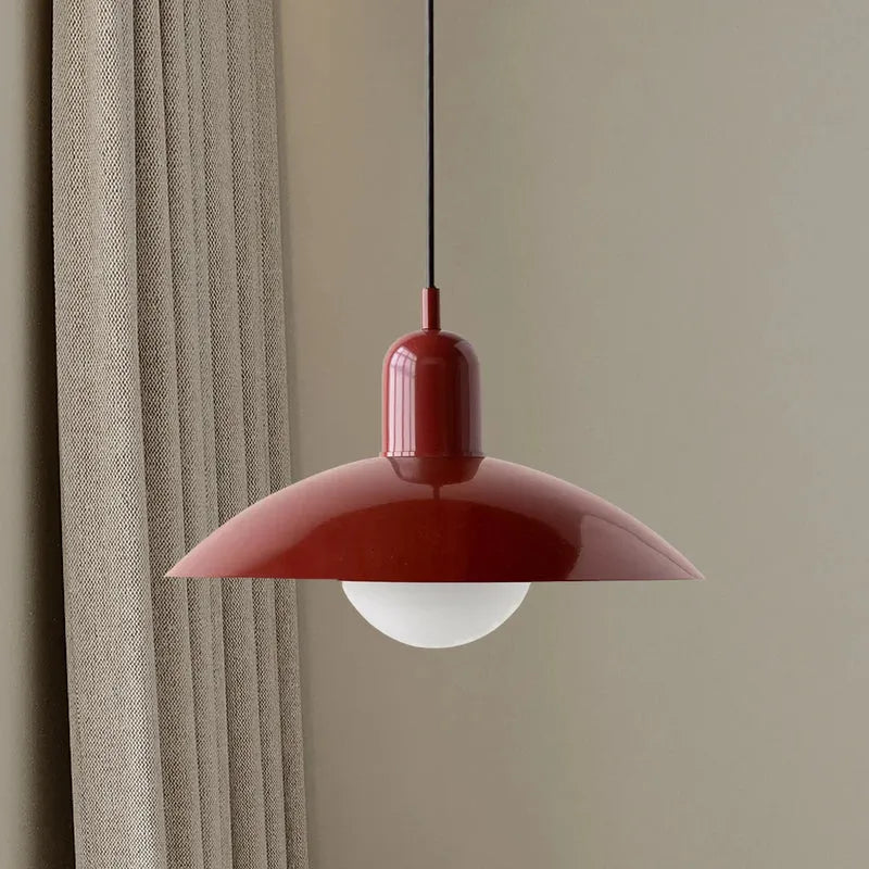 Modern Bauhaus Glass Dome Pendant Light | Bravix