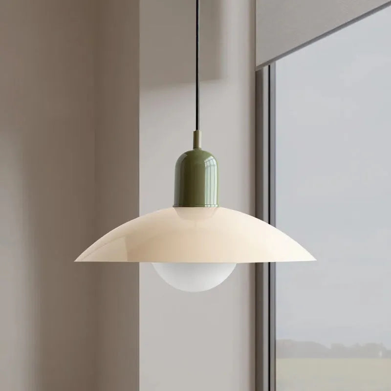 Modern Bauhaus Glass Dome Pendant Light | Bravix