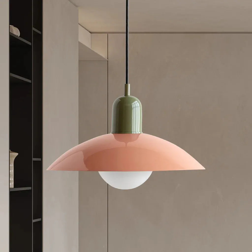 Modern Bauhaus Glass Dome Pendant Light | Bravix