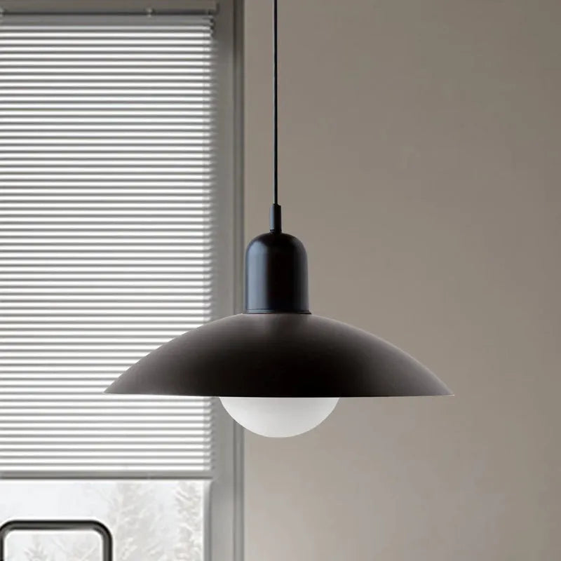 Modern Bauhaus Glass Dome Pendant Light | Bravix
