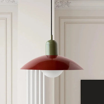 Modern Bauhaus Glass Dome Pendant Light | Bravix