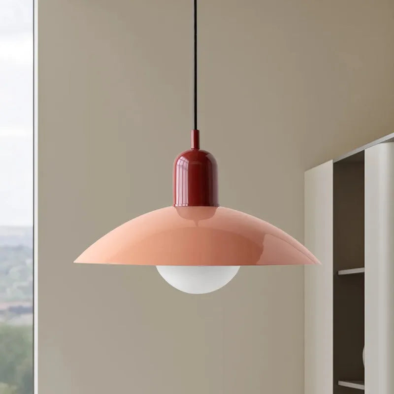 Modern Bauhaus Glass Dome Pendant Light | Bravix
