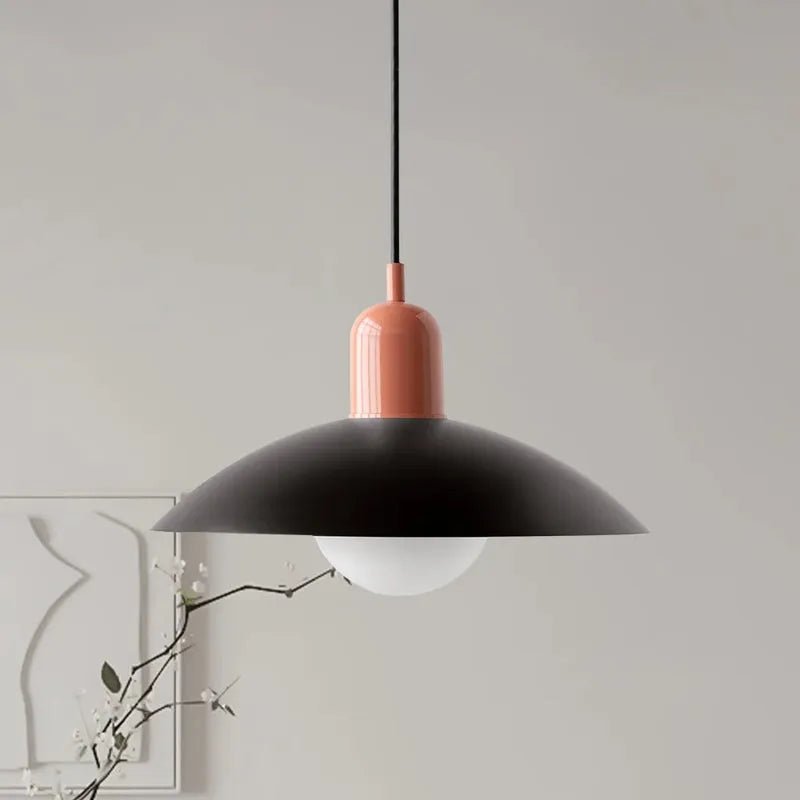 Modern Bauhaus Glass Dome Pendant Light | Bravix