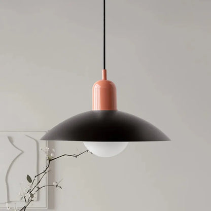 Modern Bauhaus Glass Dome Pendant Light | Bravix