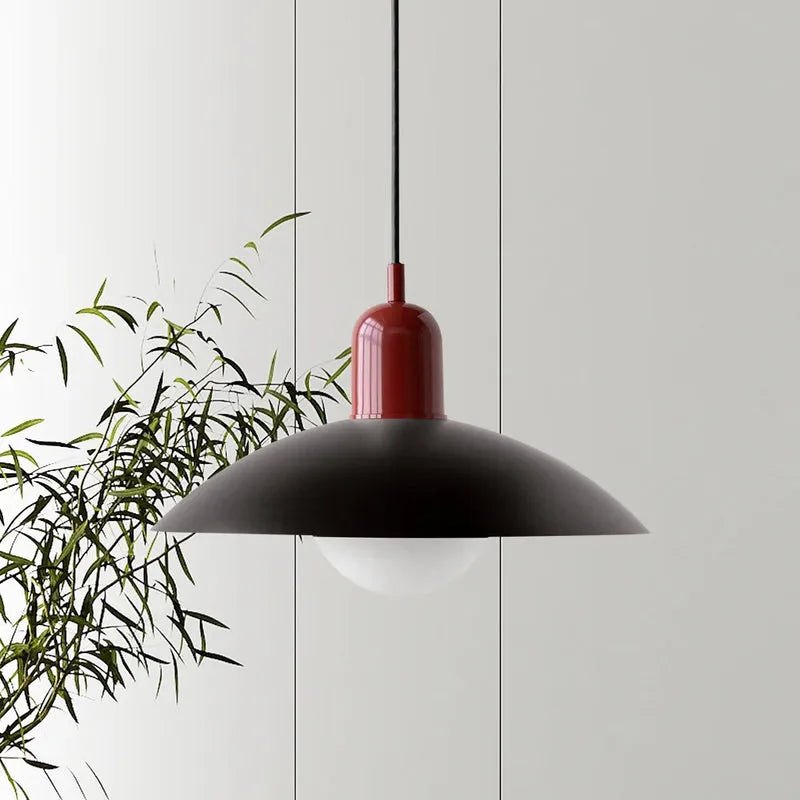Modern Bauhaus Glass Dome Pendant Light | Bravix