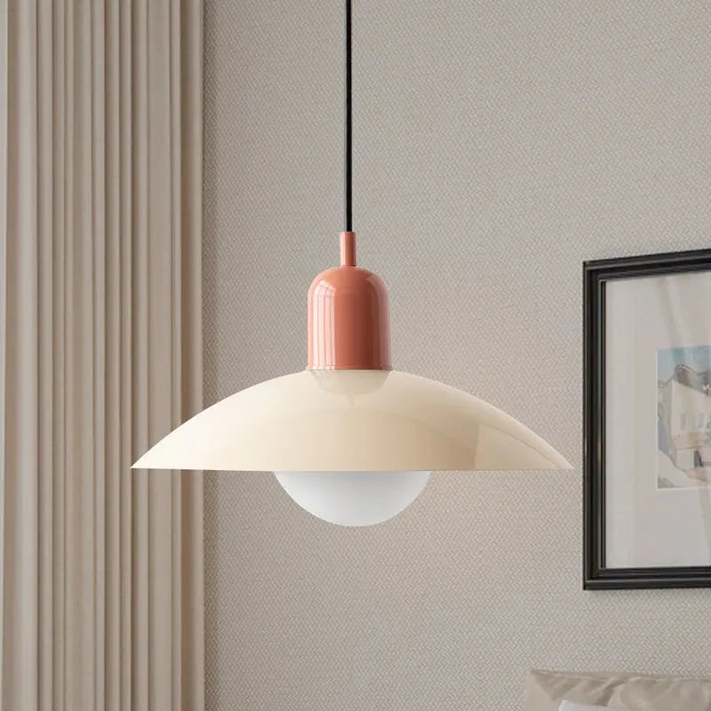 Modern Bauhaus Glass Dome Pendant Light | Bravix