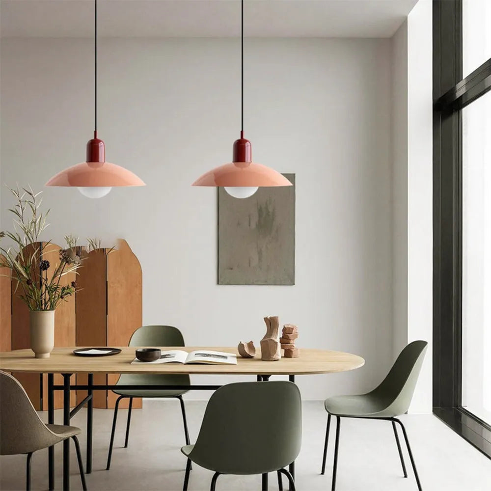 Modern Bauhaus Glass Dome Pendant Light | Bravix