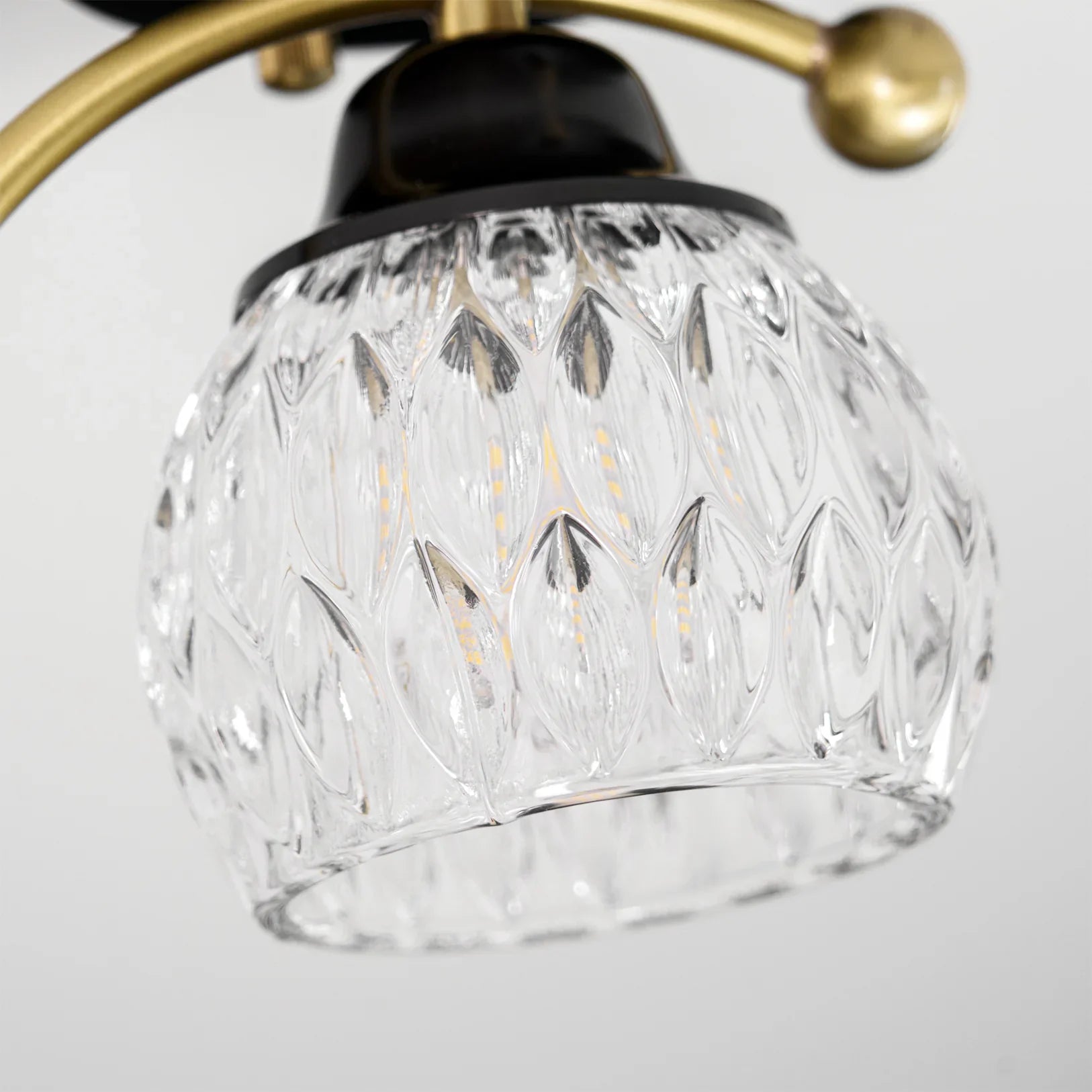 Modern Brass Ceiling Light with Ceramic Bird Accent | Narvyn