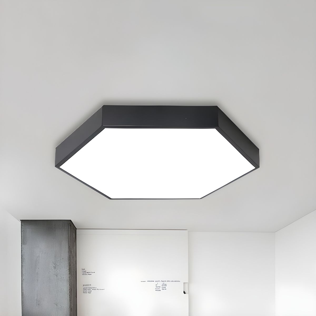 Modern Ceiling Light with Acrylic Hexagon Shade Kids | Lamirev