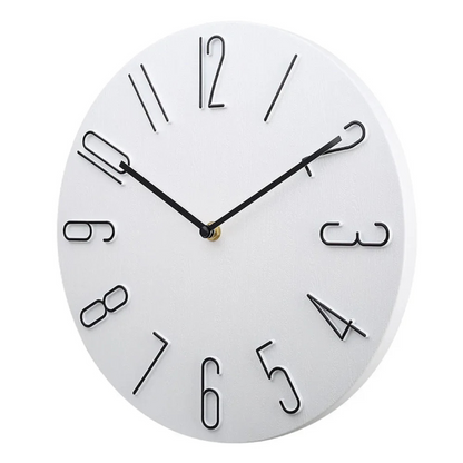 Modern Colourful Silent Quartz Round Wall Clock | Caldova