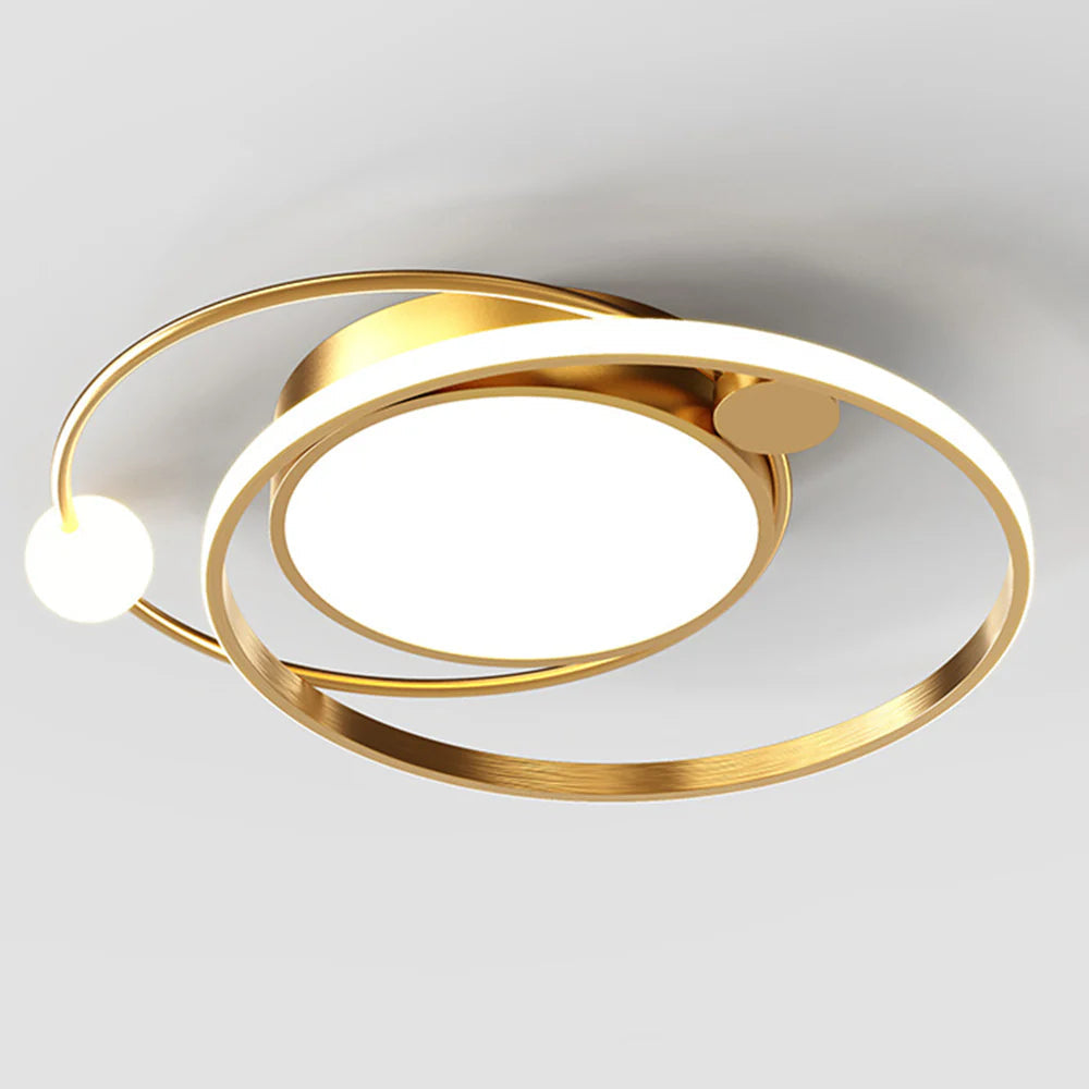 Modern Copper LED Ceiling Light Fixture | Xelnico