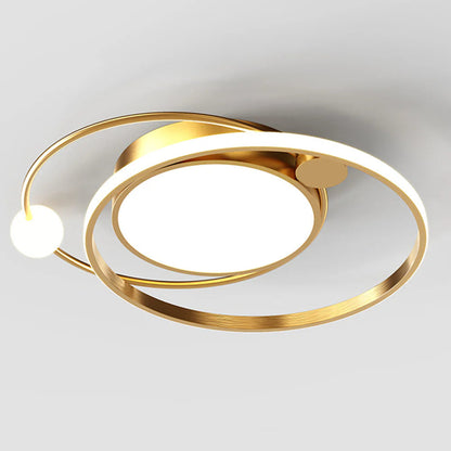 Modern Copper LED Ceiling Light Fixture | Xelnico