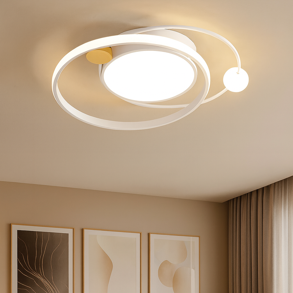 Modern Copper LED Ceiling Light Fixture | Xelnico