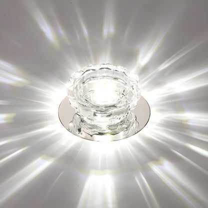 Modern Crystal Flush Mount Ceiling Light | Tolvira
