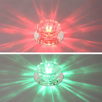 Modern Crystal Flush Mount Ceiling Light | Tolvira