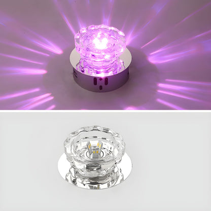 Modern Crystal Flush Mount Ceiling Light | Tolvira