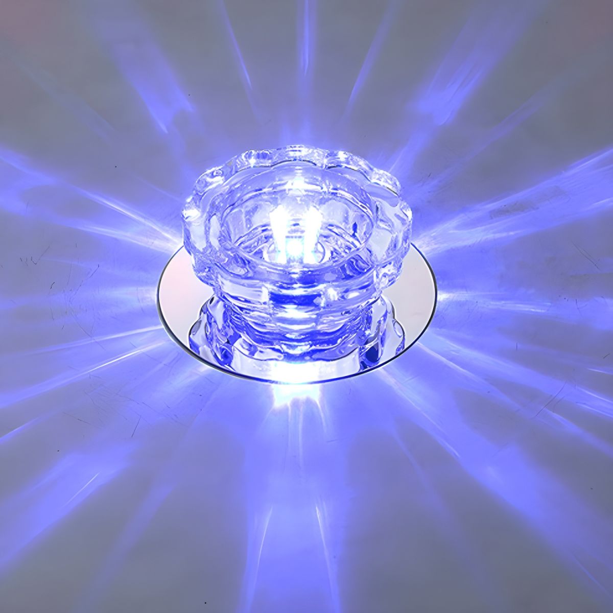 Modern Crystal Flush Mount Ceiling Light | Tolvira