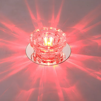 Modern Crystal Flush Mount Ceiling Light | Tolvira